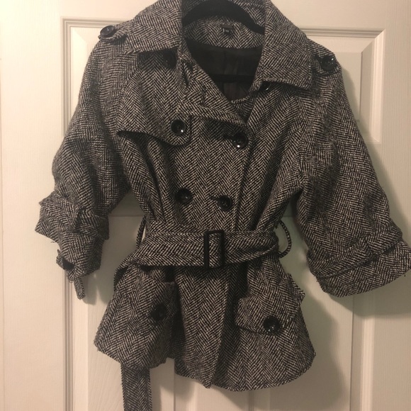 Tweed 3/4 Peacoat - Picture 4 of 4